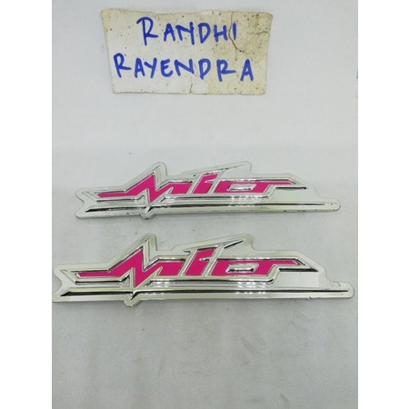 emblem logo timbul body bodi belakang original ori yamaha mio amor amore sporty lama smail smile NOS