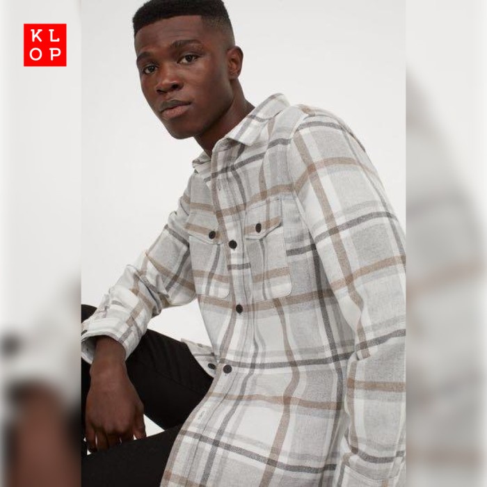 H&M Twill Shirt Jacket Flanel