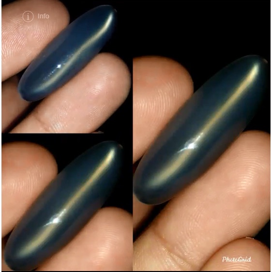 Natural Batu Akik Anggur Motif Cat Eye Giwang Air Antik 5