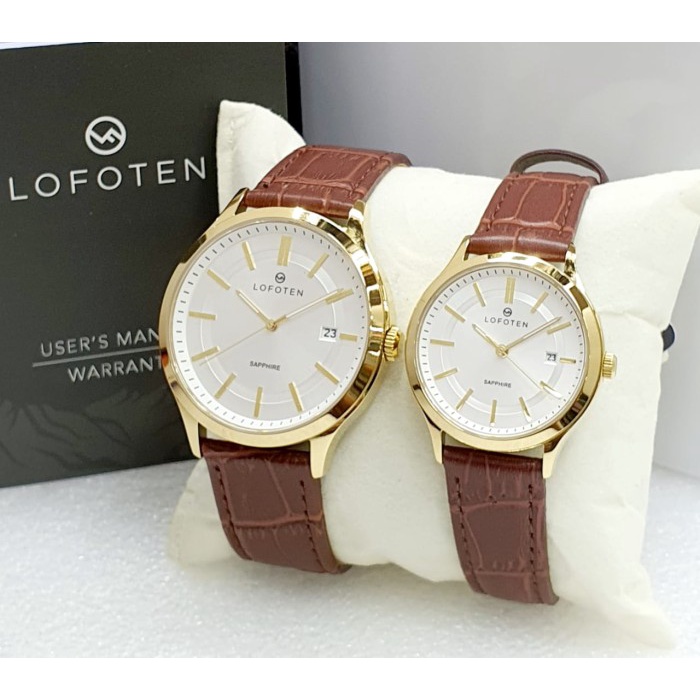 Original 100% LOFOTEN 8104 Sapphire Jam Tangan Couple Garansi Resmi 1 Tahun