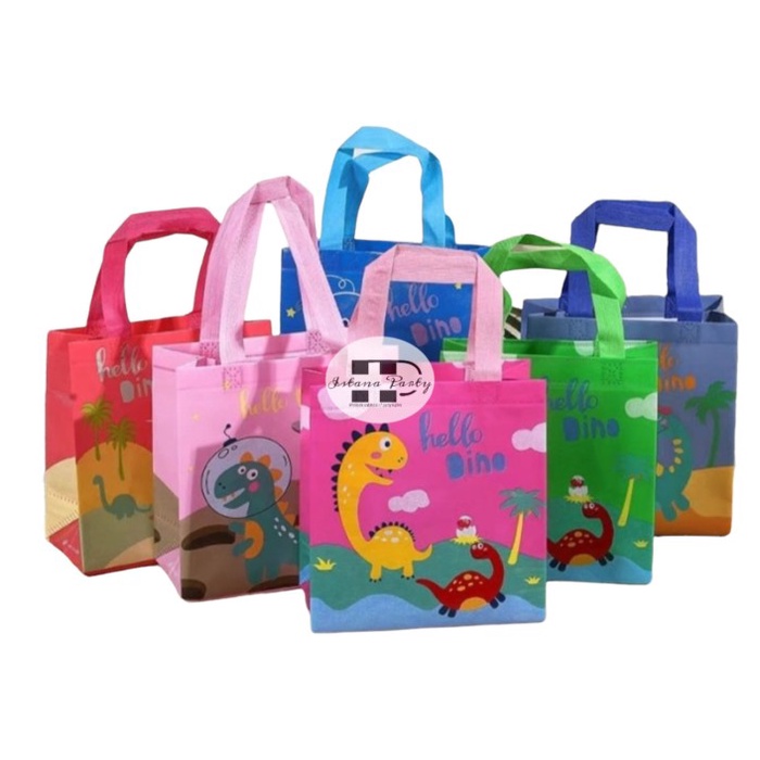 

Tas souvenir ulang tahun / Goodie bag / tas ulang tahun dinosauru-S