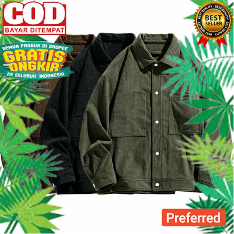 Jaket pria ,Outer Parka Jacket Corduroy , Semi Parka Distro Jacket Pria Bahan Coduroy , Jacket parka