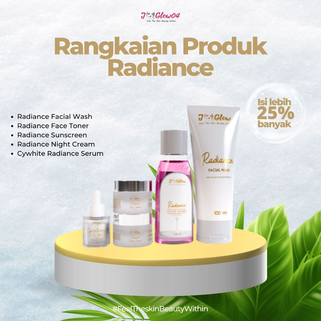 Jglow Skincare Paket Radiance / Super Whitening Bpom Original