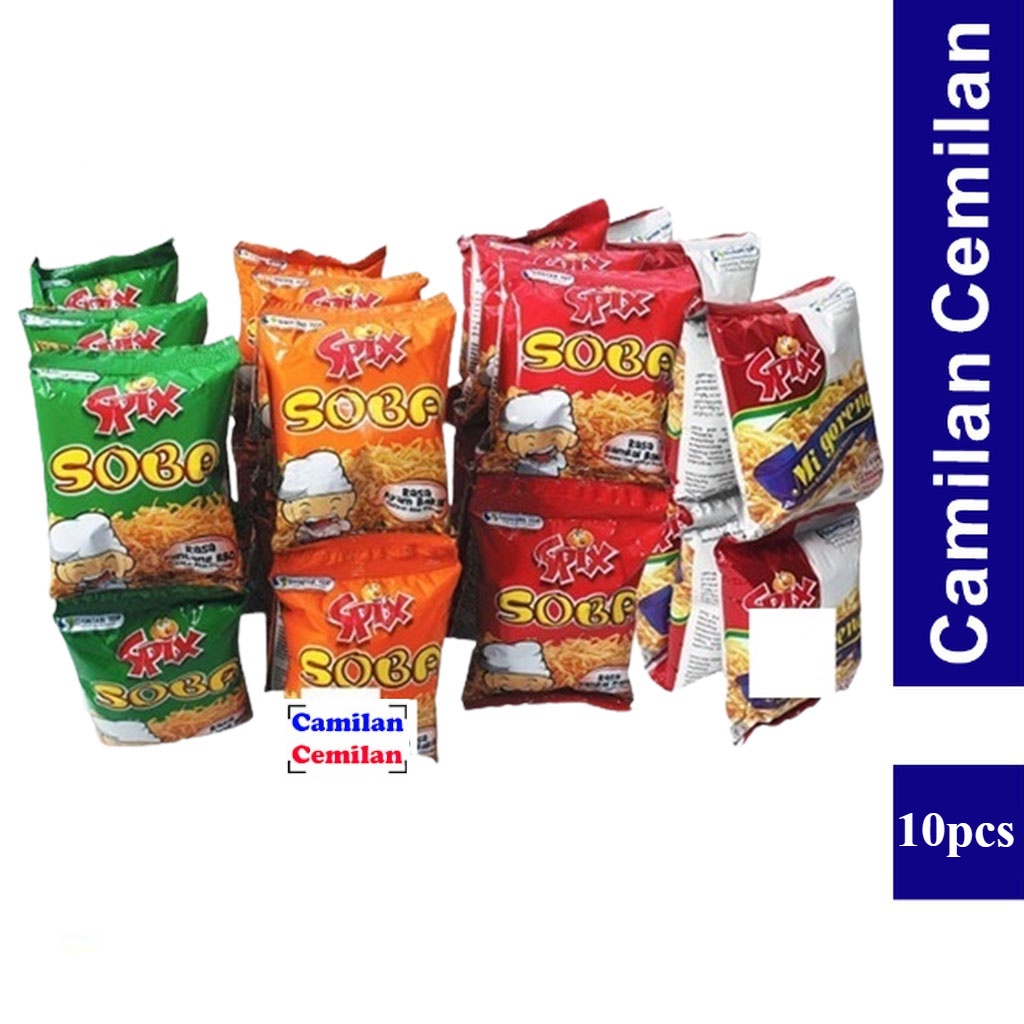 

Spix Soba Mie Kremes Siap Makan Rencceng isi 10 pcs x 16 gr
