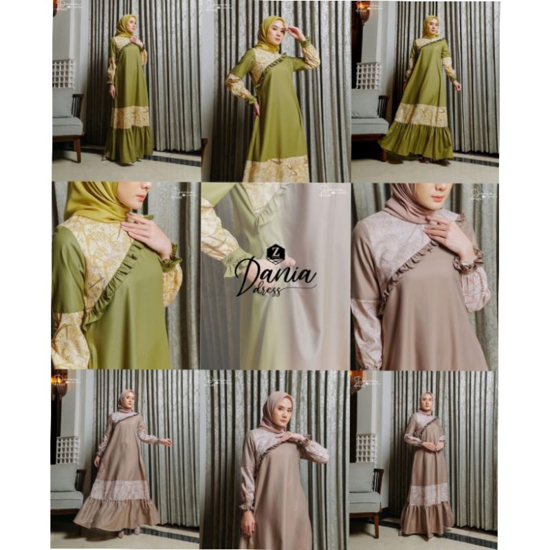 Randomm DRESS DANIA BY ZALIFA GAMIS TERBARU LEBARAN