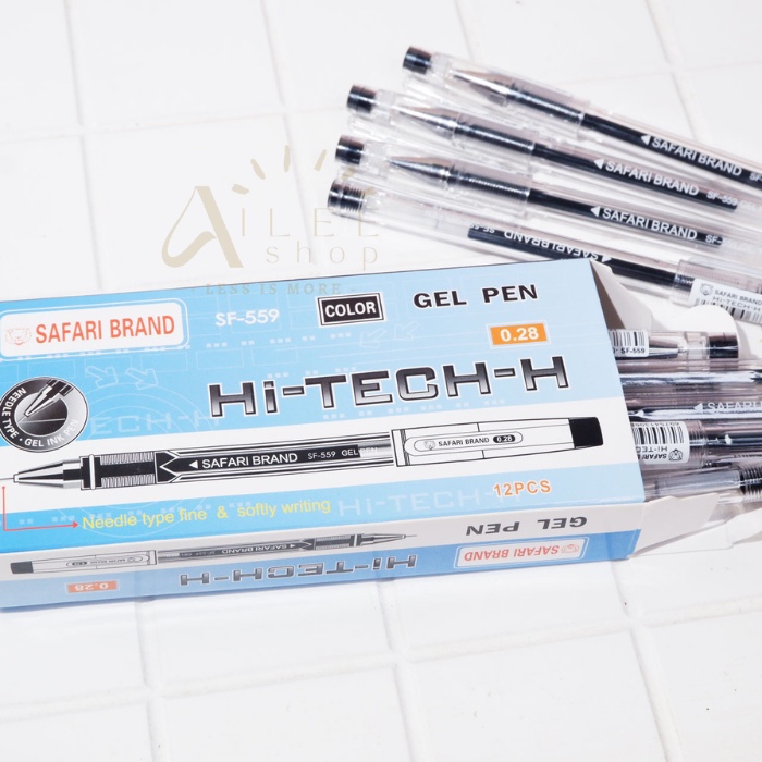 

Ballpoint SAFARI Hi-Tech 0.28mm SF-559 / Gel Pen Pulpen HiTech