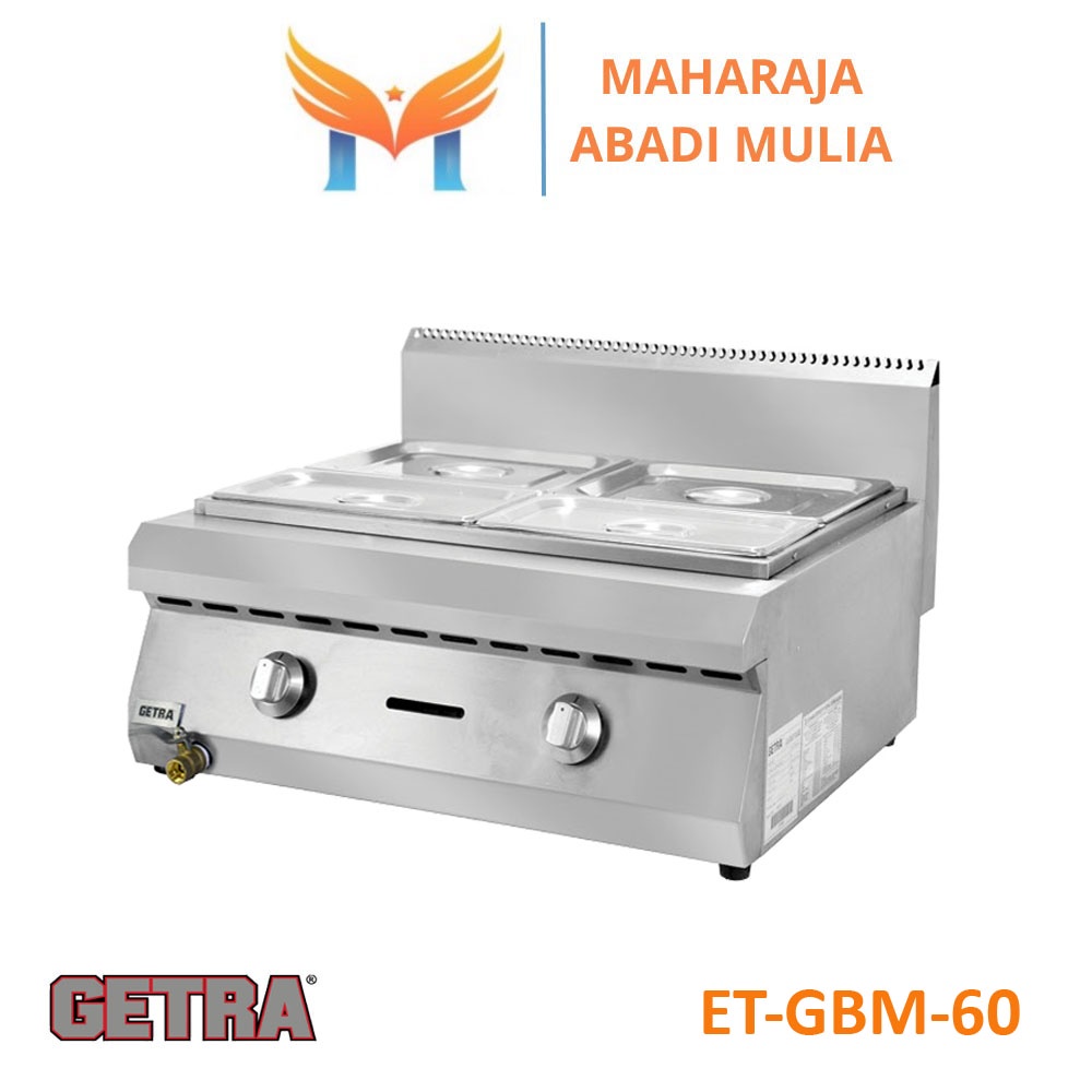 Tempat Penghangat Makanan Getra Et-gbm-60 Gas Bain Marie Garansi Resmi