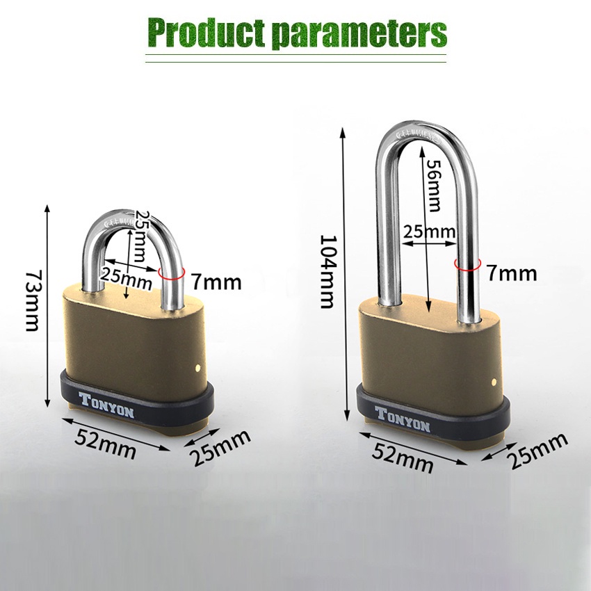 Gembok Kode Angka Kombinasi 4 Digit Panjang Anti Maling Gembok Pengaman Anti Air Untuk Pintu