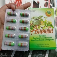 

Bestseller COD Asamulin kapsul asam urat 1 box isi 3 blister Obat Asam urat, reumatik, pegel linu, kolesterol