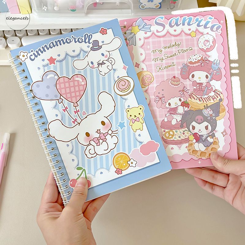 

A5 Cute Coil Notebook portable Diary Sanrio Melody Culomi E
