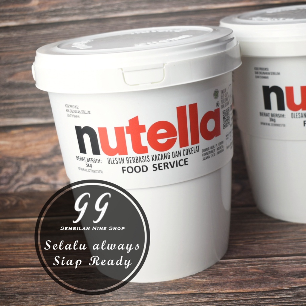 

NUTELLA FOOD SERVICE 3 KG Chocolate Hazelnut Spread Ferrero Selai Cokelat Kacang Nuttela Nutela Coklat Kacang Hazel