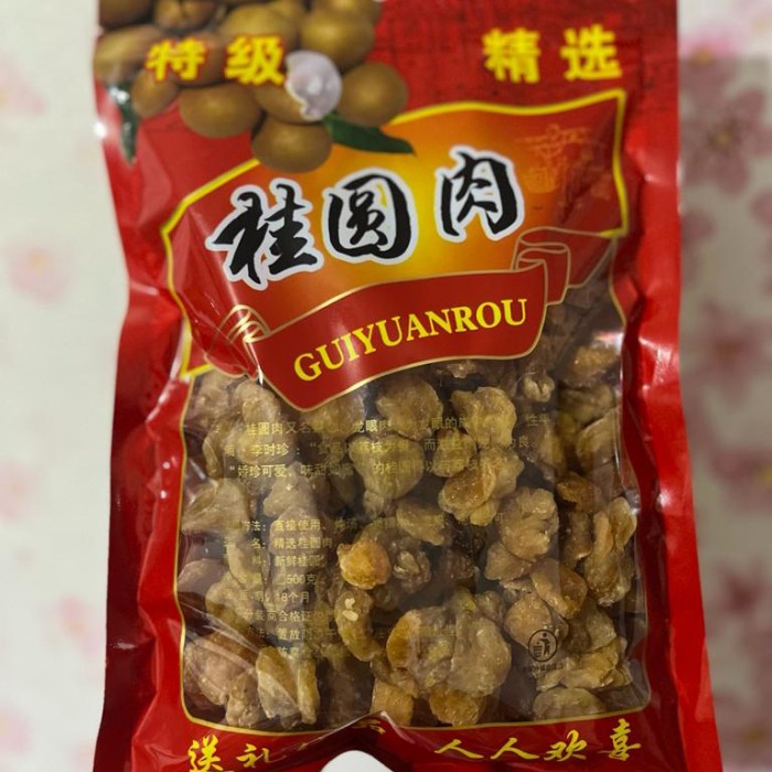 

Longan kering / lengkeng kering / gui yuan rou 桂圓肉 500 gr