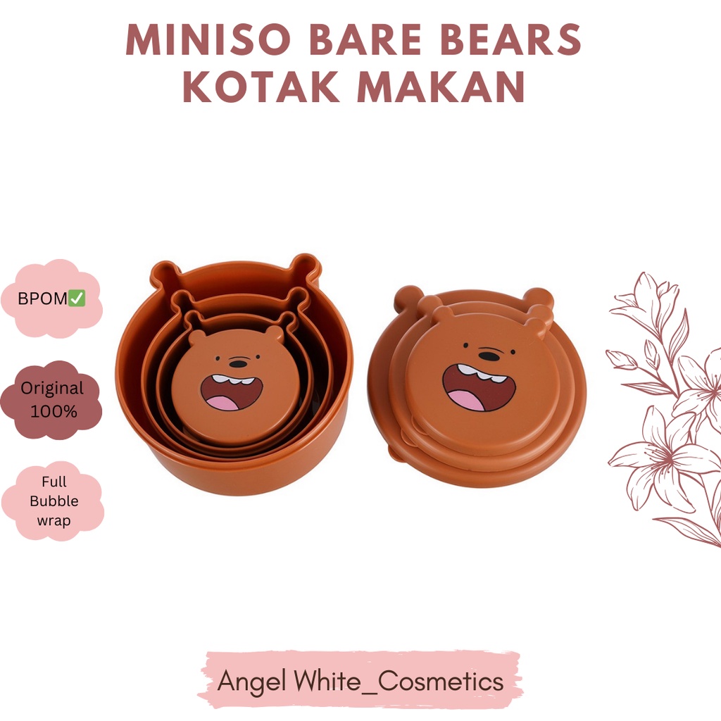 MINISO BARE BEARS KOTAK MAKAN