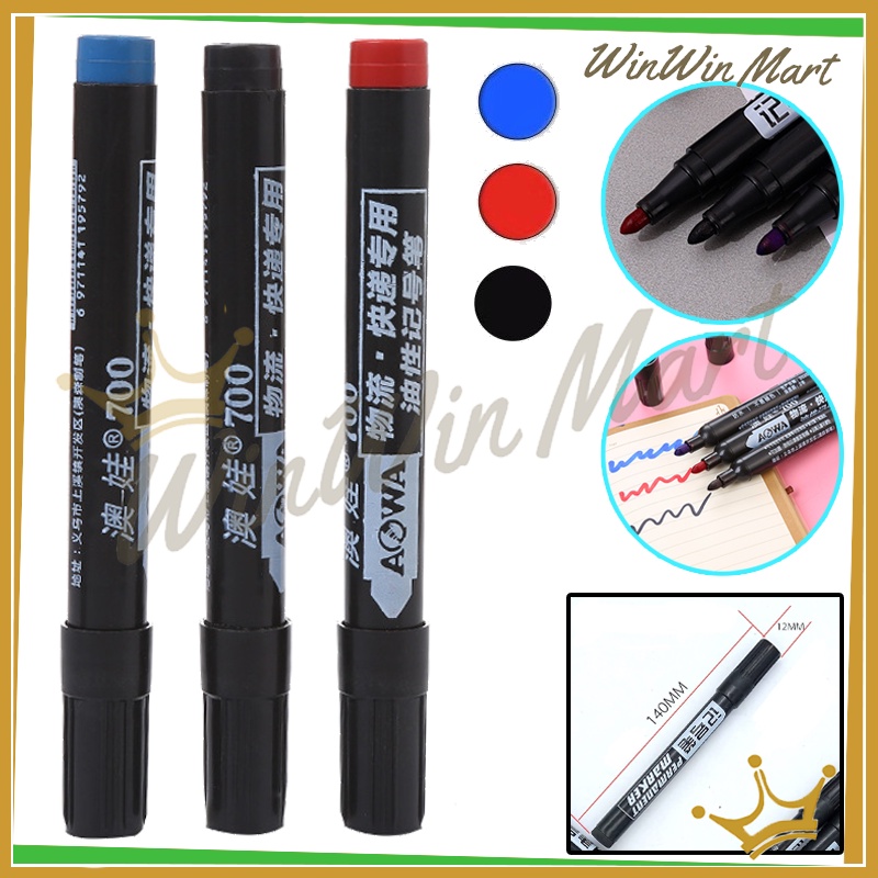 

Spidol Hitam Biru Merah/Penanda Permanen/Permanent Marker Spidol