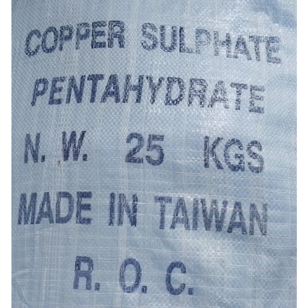 Terusi / Tembaga II Sulfat / Cupri Sulfat / Copper Sulfat 25 kg