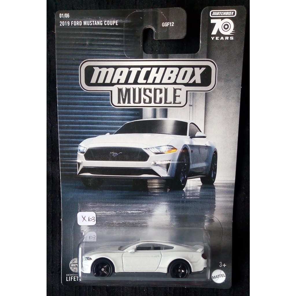 Matchbox -2019 Ford Mustang Coupe Matchbox Muscle White