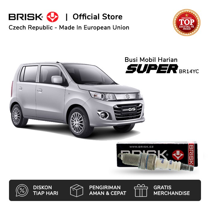 Busi Mobil Suzuki Wagon R BRISK Super BR14YC