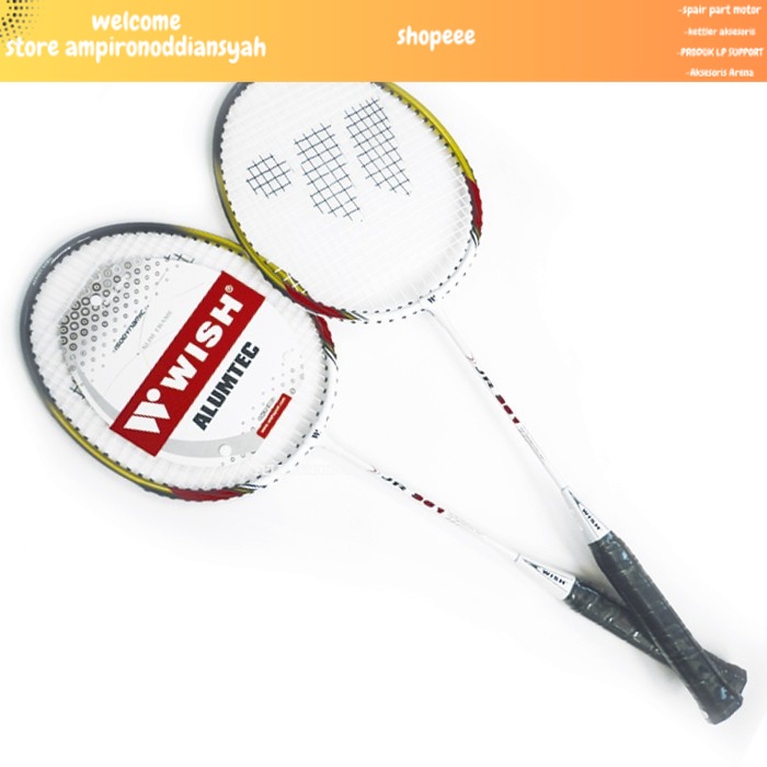 Wish JR-361 Junior Racket Badminton With Cover + String -007000509 REAL  ORIGINAL SEPERTI GAMBAR rak