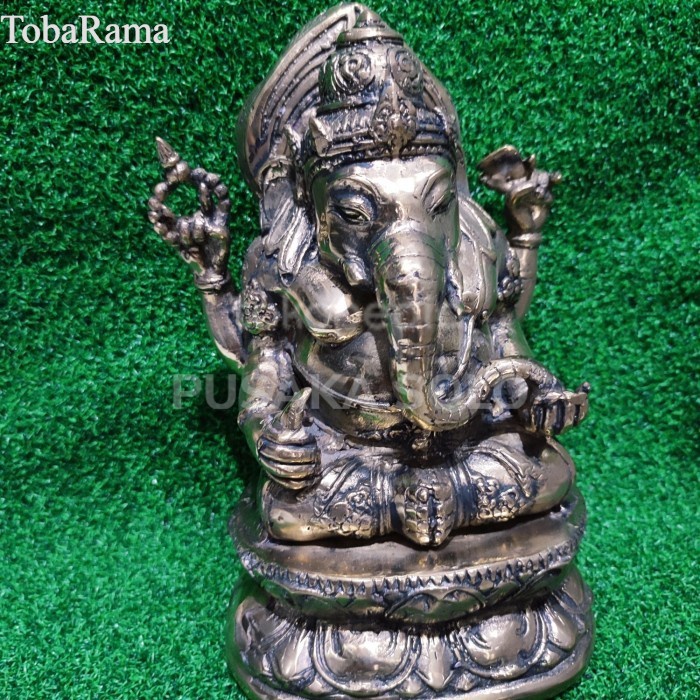PATUNG GANESHA BESAR KUNINGAN ISTIMEWA antik