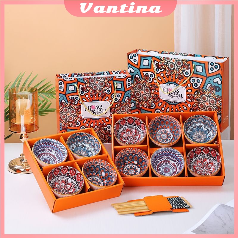 Mangkok set keramik Souvenir/Mangkok set Hadiah Pernikahan premium peralatan makan porselen /Souveni