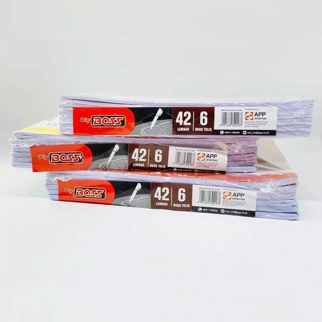 

Buku Tulis Big Boss isi 42 lembar 1 pak isi 6 buku Ukuran B5