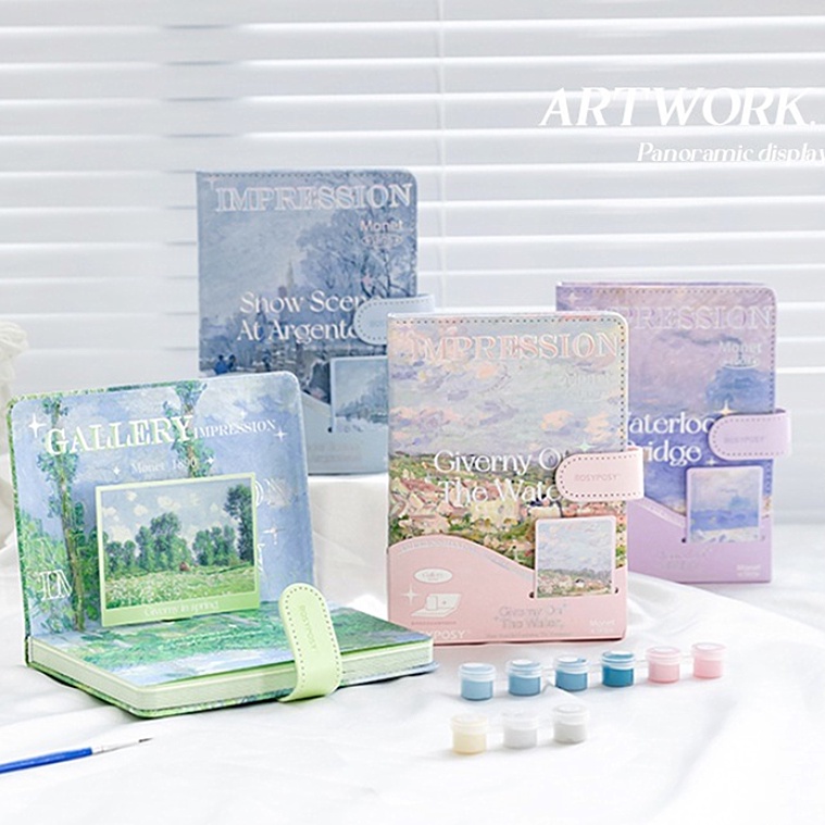 

【AQING】Buku Diary Rosyposy Nature Pemandangan Korea Vintage Lucu / Journal / Agenda Impor / Notebook / Buku Catatan Unik Penutup Magnet