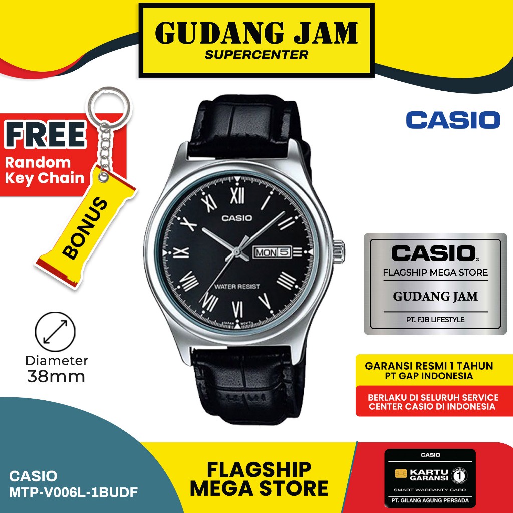 COD Casio General MTP-V006L-1BUDF MTP-V006L MTP-V006 MTPV006L MTP V006L