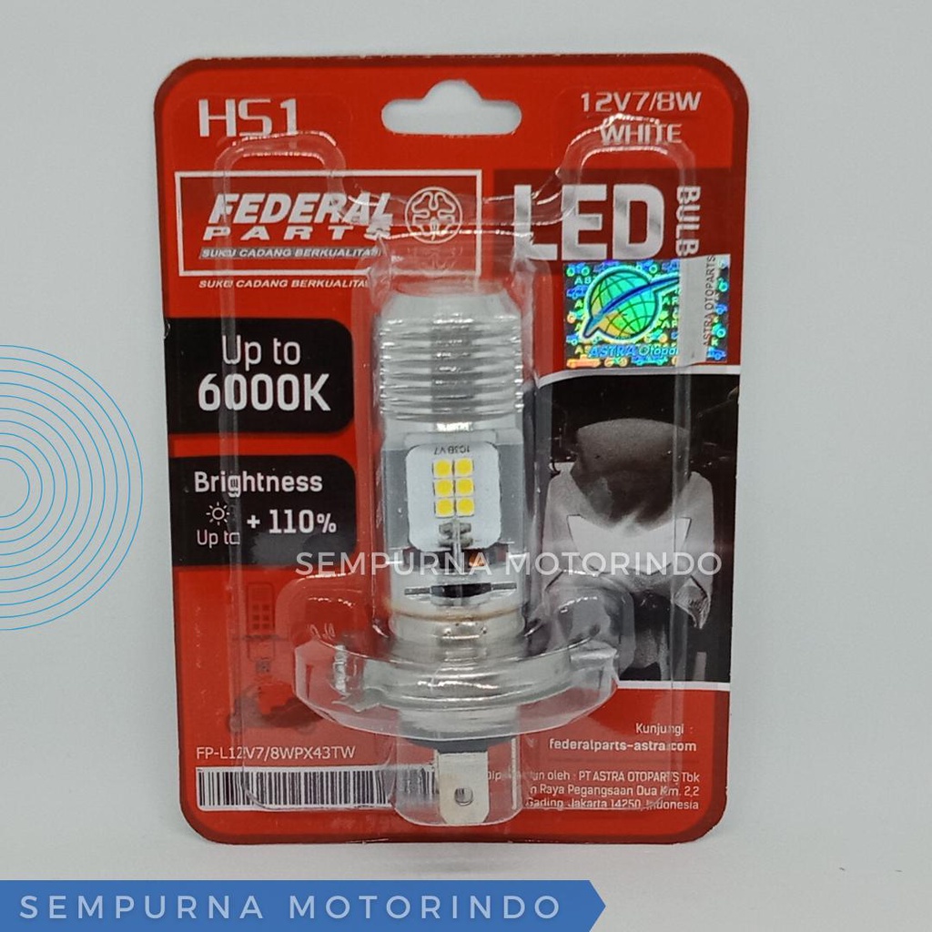 BOHLAM DEPAN LED HS1 VIXION,BYSON - FEDERAL