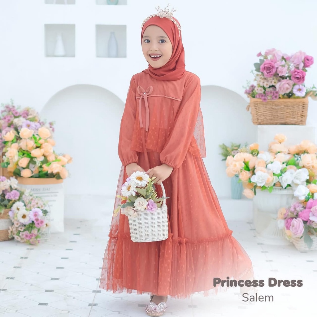 Umy - Princess Dress Kids Modern Kekinian Size Fit To M L XL Besar OOTD Gamis Anak Perempuan Tanggun
