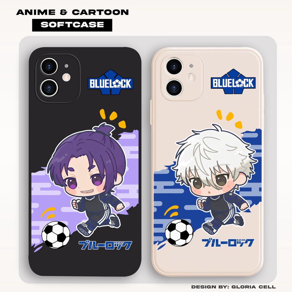Case Vivo Y15S Y16 Y17S Y12 Y20 Y22 Y36 Y27 Y01 Y30 Y50 Y53 Y1S Y91 V15 V20 S1 Blue Lock Run Series 