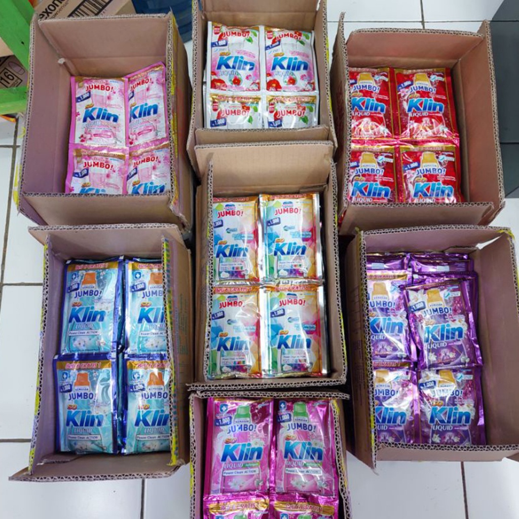 SOKLIN LIQUID Kemasan 1000 isi 14 Sachet 48ml / SOKLIN CAIR RENCENGAN JUMBO