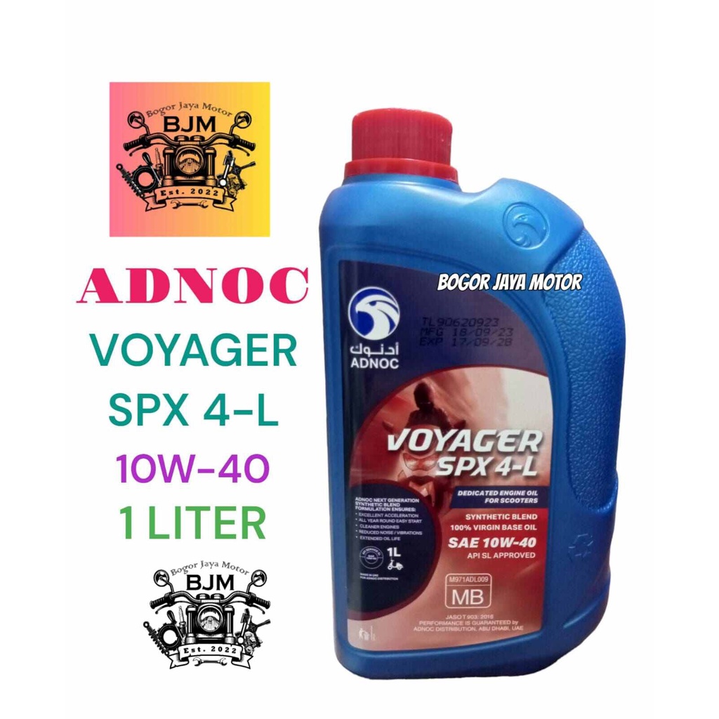 OLI ADNOC VOYAGER SPX 4L 10W 40 1 LITER OLI MOTOR MATIC MURAH 1LITER