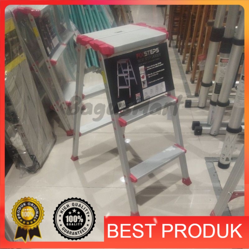 Krisbow Tangga Aluminium Dengan Pijakan Lebar/Tangga Lipat/Tangga