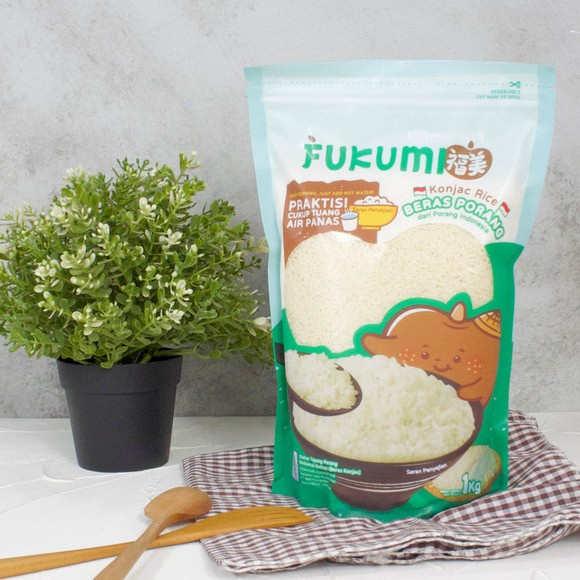 

Fukumi Beras Porang 1 kg Beras Shirataki Konjac Diet