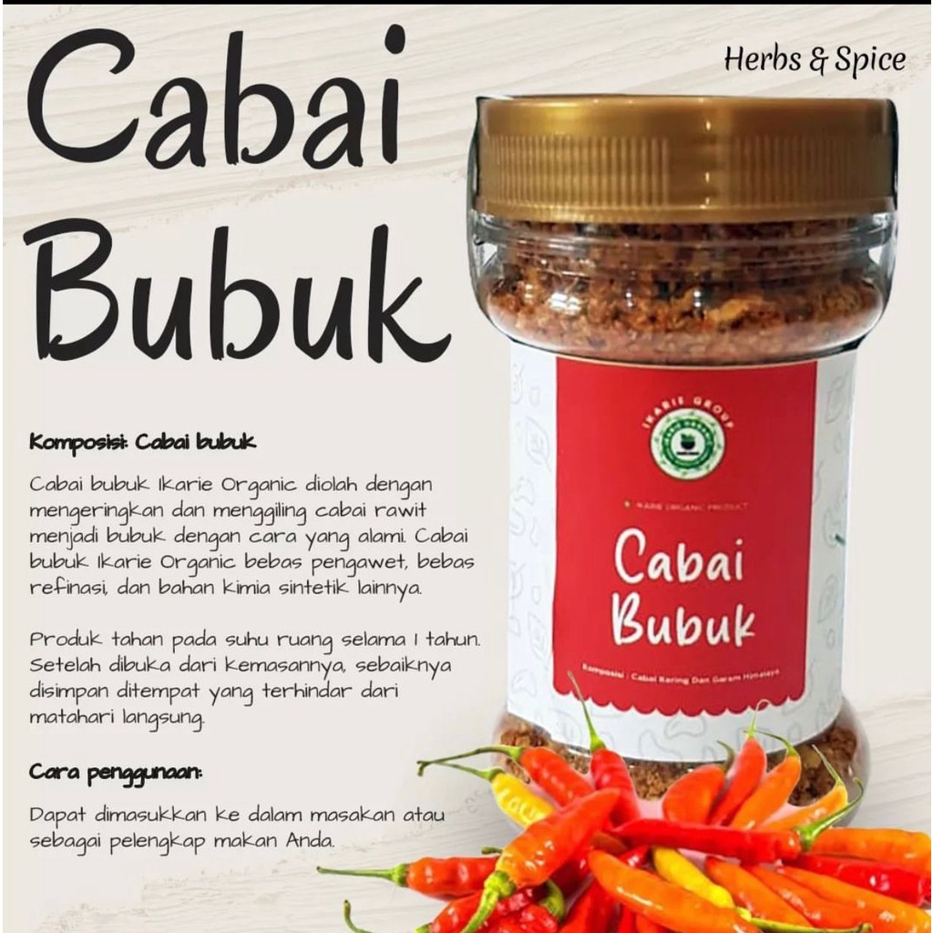

CABAI BUBUK IKARI ORGANIK