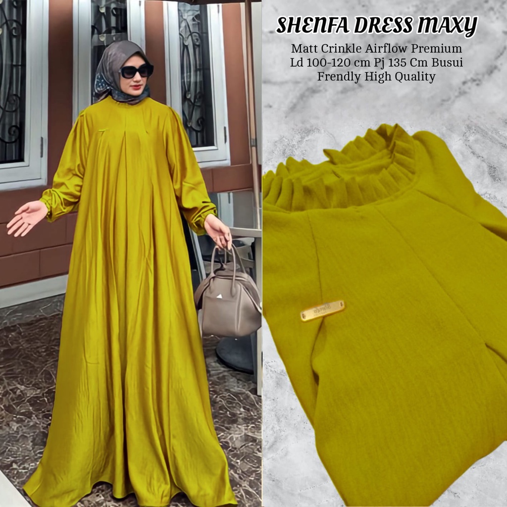 COD  Gamis Crinkle Premium Terbaru / Gamis Polos Bahan Jatuh / Gamis Crinkle Airflow