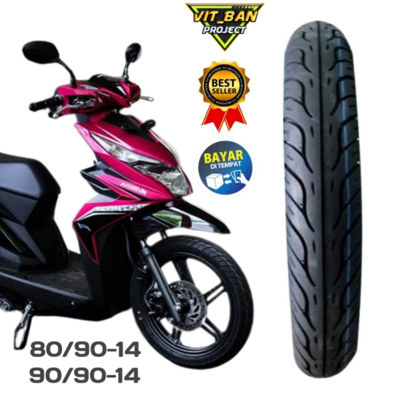 NEWW PRODUK Ban Motor Beat Vario Spacy Mio 80/90-14 & 90/90-14 Ban Tubeless