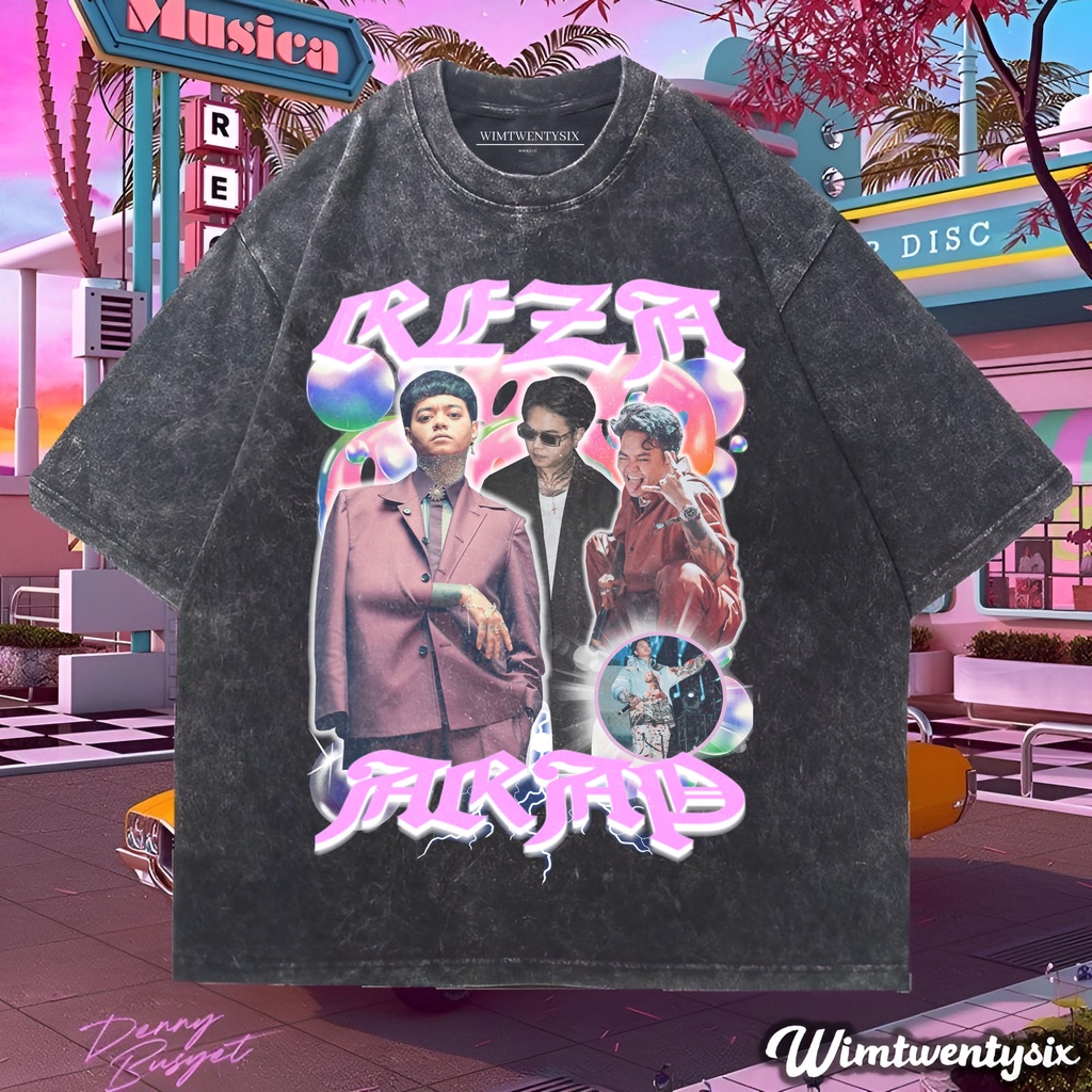 Wimtwentysix “reza arap oktovian” kaos oversized washing | vintage tee