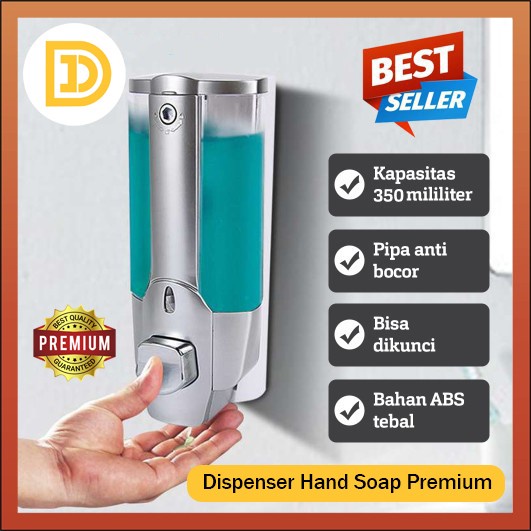 Dispenser Sabun Cair Tempel Tempat Shampo Sabun Cuci Tangan Hand Soap
