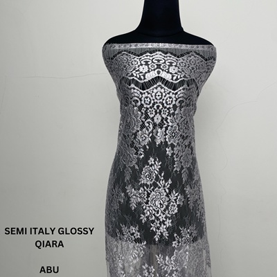 Brokat RIjek Semi Italy Glossy ukuran 2 Kebaya (Qiara)