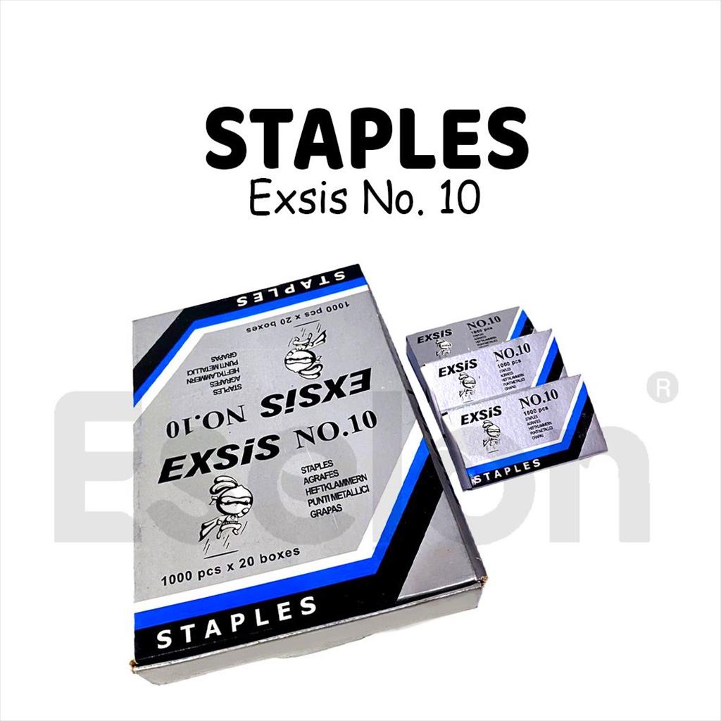 

[MaxMart]1 Kotak Isi Staples EXIS NO - 10-BIRU/ Staples Kecil Exis BIRU