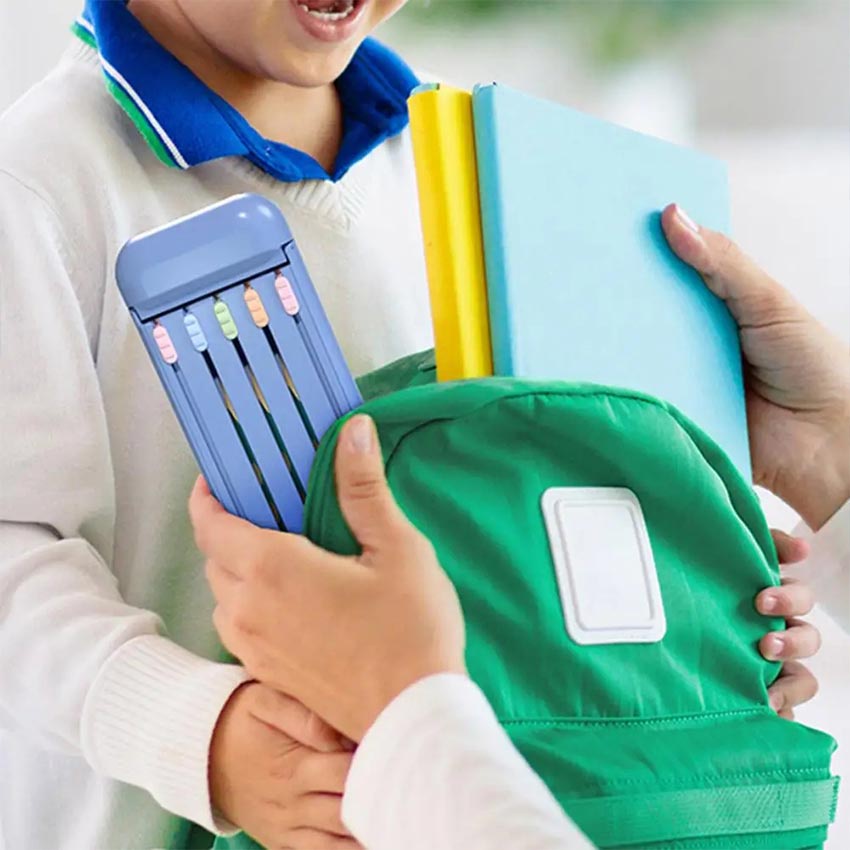 

8In1 kotak pensil Multifungsi lengkap dengan alat tulis 2B Pensil Penghapus Penggaris