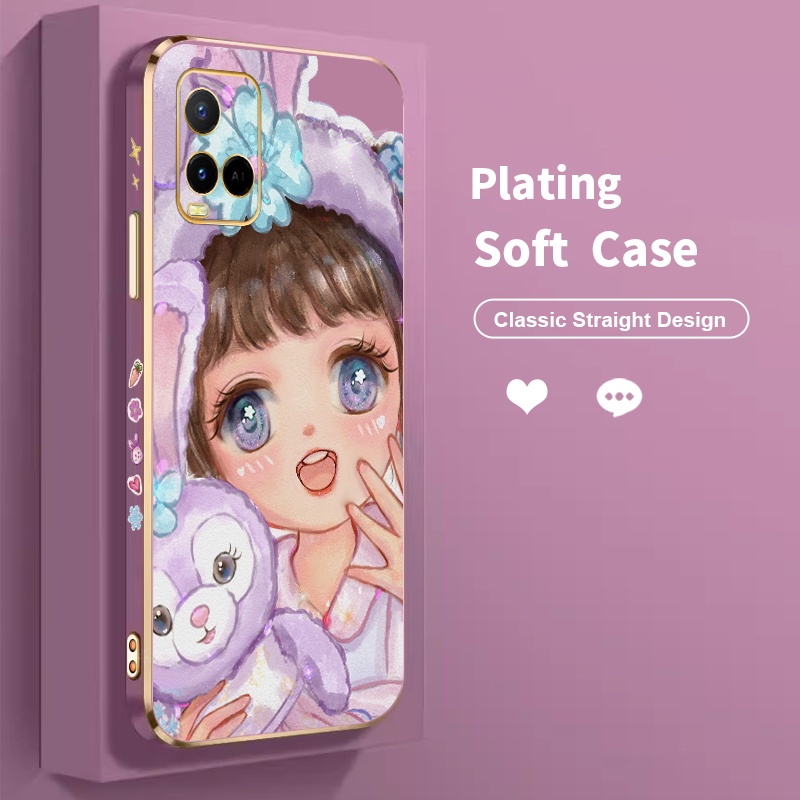 Golden Plated Casing Case For Vivo Y33s 4G 5G Y33t Case For Vivo Y33 Y33e vivi Case For VivoY33s Cas