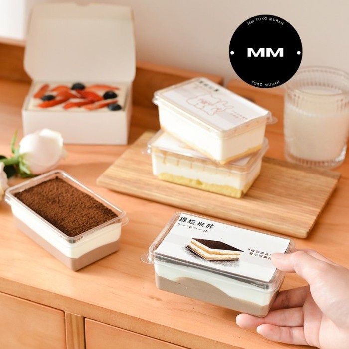 

SS9 - BEST PRODUK - 10pcs dessert box korean dessert cup box dessert tiramisu salad cup - dessertkotk PJG