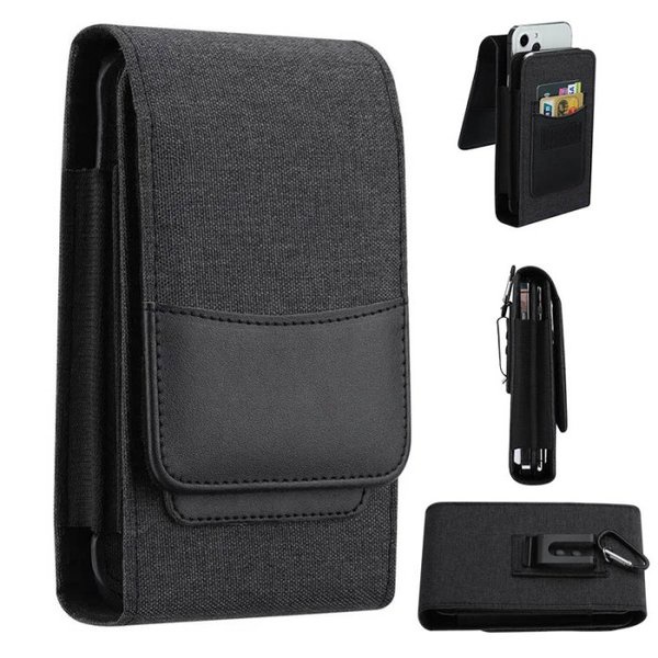 Original Oxford Cloth Pouch Bag Phone Case Cover Casing Belt Card Holder Slot Tas Pinggang Premium K