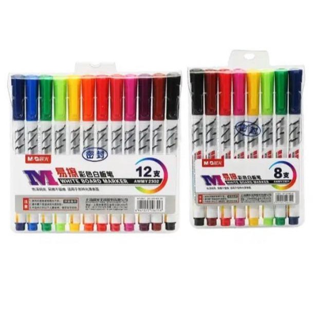 

M&G Spidol Papan Tulis Whiteboard Marker 8 & 12 Warna