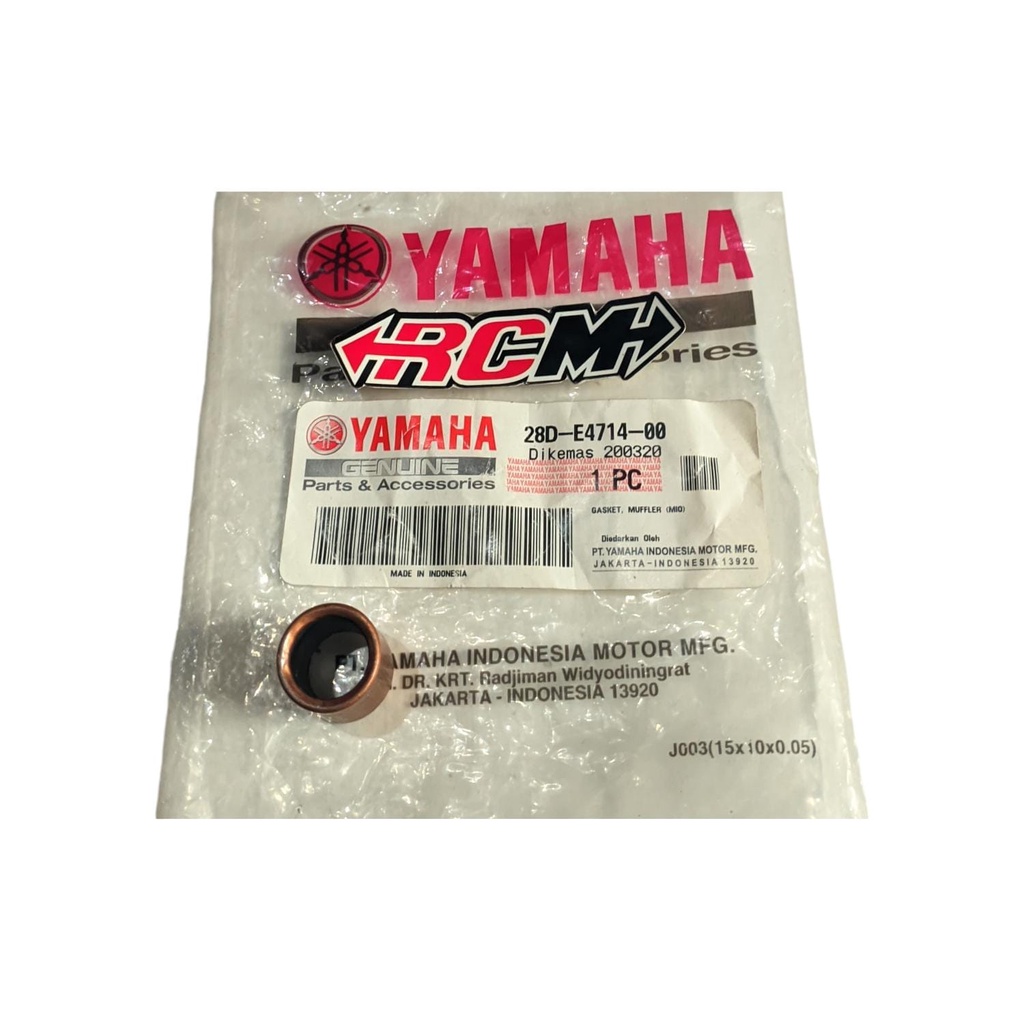 28D-E4714-00 GASKET PERPAK RING SELANG HAWA UDARA AIS MIO SPORTY SMILE NOUVO Z SOUL FINO KARBU ORI O