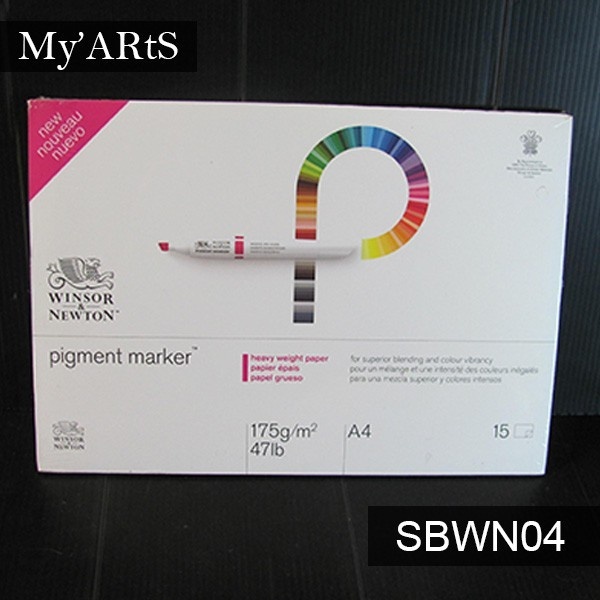 

Winsor and Newton Pigment Marker Paper Pad 175gsm A4 15 Lembar Sketch Book Drawing