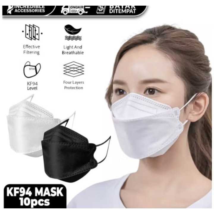 [SDW] pekanbaru/Masker KF94 1 Pak  Isi 10 pcs Masker Earloop Disposable Face Mask Masker Kesehatan K