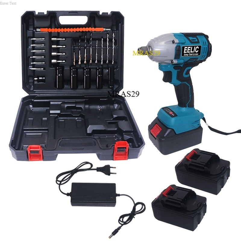 EELIC MEB-DC616S Mesin Impact Wrench Bor Cordless - Brushless Pembuka Baut ban Mobil